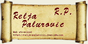 Relja Palurović vizit kartica